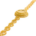 Flawless Filigree 21k Gold Drop Bracelet 