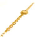 Flawless Filigree 21k Gold Drop Bracelet 