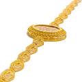 Captivating Netted Oval 21k Gold Bracelet 