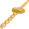 Glimmering Buffed Oval 21k Gold Bracelet 