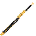 charming-dressy-22k-gold-black-bead-bracelet