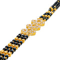 sparkling-upscale-22k-gold-black-bead-bracelet