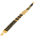 sparkling-upscale-22k-gold-black-bead-bracelet