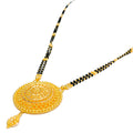 Floral Beaded Dome 22k Gold Mangal Sutra  -  24" 