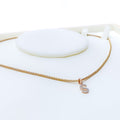 S Diamond Letter + 18k Gold Pendant 