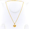 Glamorous Ornamental 22k Gold Necklace 