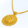 Traditional Floral 22k Gold Pendant