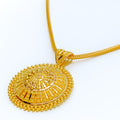 Decorative Beaded 22k Gold Pendant