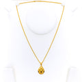 Glimmering Sophisticated 22k Gold Drop Necklace 