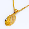 two-tone-netted-shimmering-22k-gold-necklace