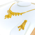 Regal Sophisticated Paisley 22k Gold Necklace Set 