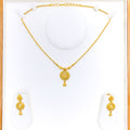 Sparkling Chand 22k Gold Necklace Set 