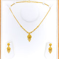 Lavish Drop 22k Gold Necklace Set 