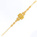 Special Marquise Mesh 21k Gold Coin Bracelet