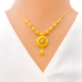 Graceful Mandala 22k Gold Necklace Set 