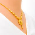Graceful Mandala 22k Gold Necklace Set 