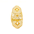 Graceful Netted 21k Gold Vintage Ring 