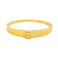 Delightful Dressy 21k Gold CZ Bangle Bracelet 