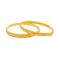 Dazzling Upscale 21k Gold Bangles