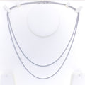 Classic 18K White Gold Bead Chain