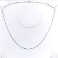 Classic 18K White Gold Box Chain - 18"
