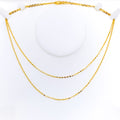 Trendy Lightweight 22K Gold Link Chain