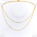 Elongated Lightweight 22K Gold Link Chain