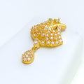 striking-upscale-22k-gold-cz-pendant-set