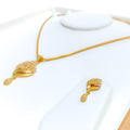 brilliant-polished-22k-gold-cz-pendant-set