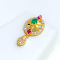 vibrant-luscious-22k-gold-cz-pendant-set