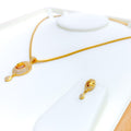 stylish-charming-22k-gold-cz-pendant-set