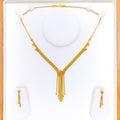 Unique Dangling Chain 22K Gold Necklace Set