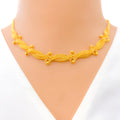 Contemporary Beaded 22K Gold Necklace Set