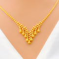 Charming Everyday 22K Gold Necklace Set