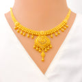 Captivating Tasseled Heirloom 22k Gold Necklace Set