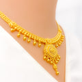 Captivating Tasseled Heirloom 22k Gold Necklace Set