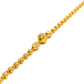 Graceful Sleek Orb 22k Gold Bracelet