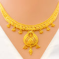 Timeless Beautiful Drop 22k Gold Necklace Set