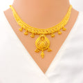 Timeless Beautiful Drop 22k Gold Necklace Set