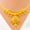 Regal Sophisticated Paisley 22k Gold Necklace Set