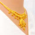 Regal Sophisticated Paisley 22k Gold Necklace Set