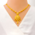 Regal Sophisticated Paisley 22k Gold Necklace Set