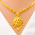 Regal Sophisticated Paisley 22k Gold Necklace Set