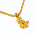Vibrant Fascinating 22k Gold Kanha Pendant