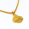 Impressive Festive 22k Gold Lakshmi Pendant