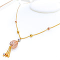 Magnificent Mesh Drop 22K Gold Necklace
