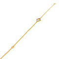 Sparkling Sleek Geometric Diamond + 18k Gold Bracelet