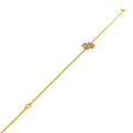 Exclusive Classic Diamond + 18k Gold Motif Bracelet 