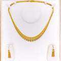 Upscale 22K Gold Jali Necklace Set