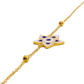 decorative-star-21k-gold-bracelet